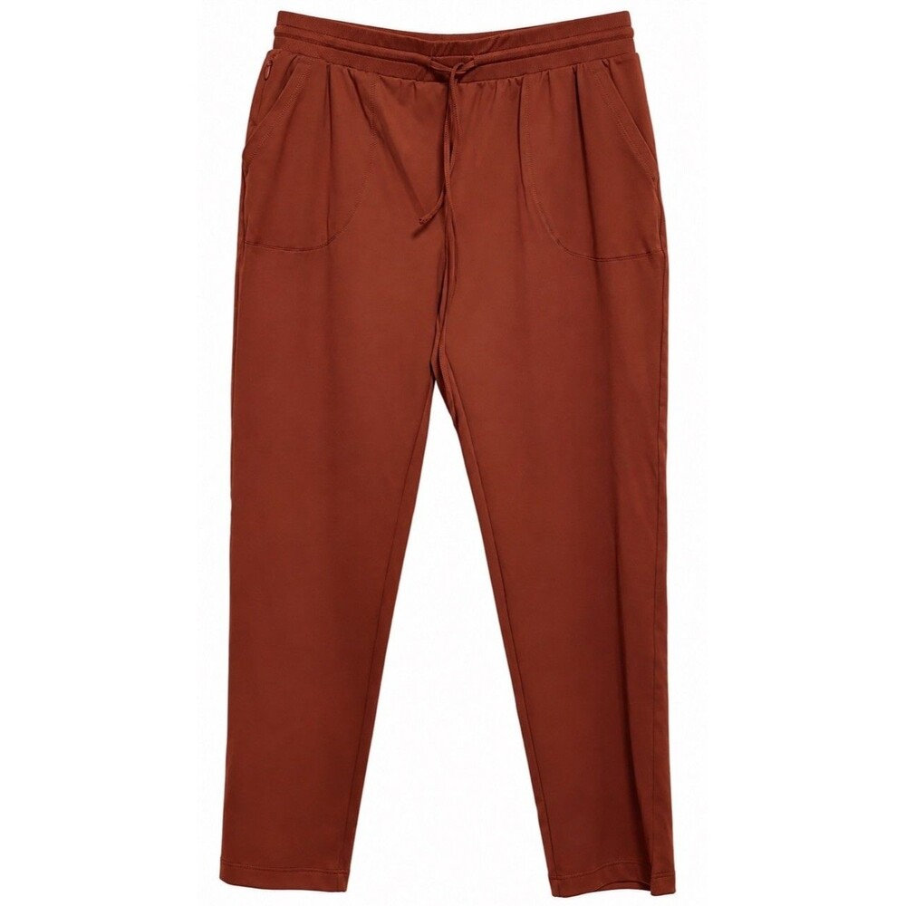 NWT Rachel Zoe Women's Athleisure Jogger Pants Burnt Orange Pockets Comfy Large